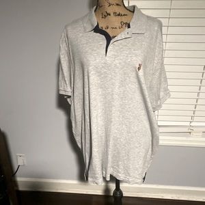 2XL Heather Gray Polo Shirt